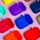 Чохол Silicone Shock-proof case for Airpods 1/2 brown