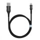 Кабель Proove Braided Scout Lightning 2.4A (1m) black