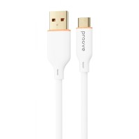 Кабель Proove Jelly Silicone Type-C 2.4A (1m) white