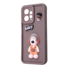 Чохол Pretty Things Case Xiaomi Redmi Note 12 4G brown/baby