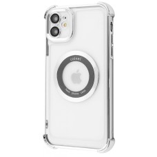Чохол Glossy Case with Magnetic Ring iPhone 12 silver