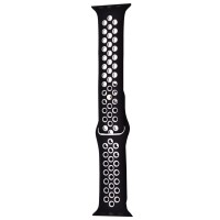 Ремінець Apple Watch Sport Nike+ 42/44/45/49 mm black/white