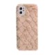 Чохол Fluffy Love Case iPhone 12 pink sand