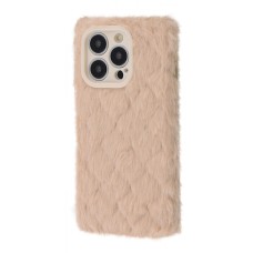 Чохол Fluffy Love Case iPhone 14 Pro pink sand