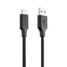Кабель Proove Striped Silicone Type-C (1m) black