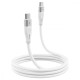 МЗП Proove Silicone Power 20W (Type-C) + Кабель Type-C to Lightning white