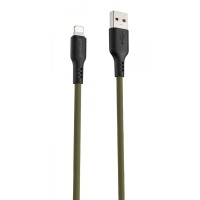 Кабель Proove Rebirth Lightning 2.4A (1m) green