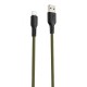 Кабель Proove Rebirth Lightning 2.4A (1m) green