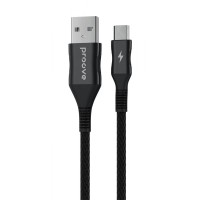 Кабель Proove Braided Scout Micro USB 2.4A (1m) black