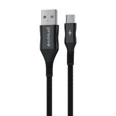 Кабель Proove Braided Scout Micro USB 2.4A (1m) black