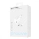 МЗП Proove Silicone Power 20W (Type-C) + Кабель Type-C to Lightning white
