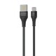 Кабель Proove Double Way Weft Lightning 2.4A (1m) black