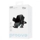 Автомобільний тримач з Бездротовим ЗП Proove Sonic 15W metal gray