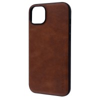 Чохол X-Level EARL III (TPU+PU) iPhone 14 Plus/15 Plus brown