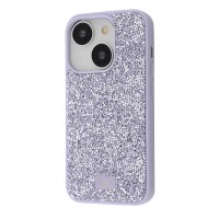 Чохол Bling World Rock Diamond (TPU) iPhone 15 white titanium