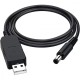 Кабель USB to DC 5.5*2.1 12V
