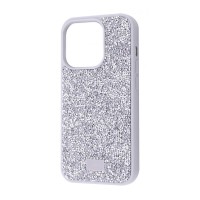 Чохол Bling World Rock Diamond (TPU) iPhone 14 Pro Max white titanium