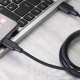 Кабель Proove Striped Silicone Type-C (1m) black