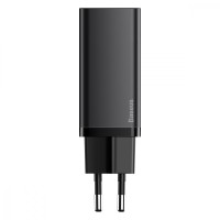 МЗП Baseus GaN2 Lite Quick Charger 65W (1 Type-C + 1 USB) black