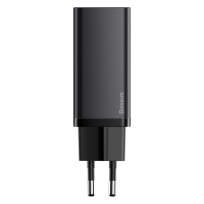 МЗП Baseus GaN2 Lite Quick Charger 65W (1 Type-C + 1 USB) black