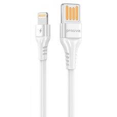 Кабель Proove Double Way Silicone Lightning 2.4A (1m) white