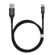 Кабель Proove Braided Scout Micro USB 2.4A (1m) black