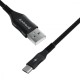 Кабель Proove Braided Scout Micro USB 2.4A (1m) black