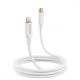 Кабель Proove Jelly Silicone Type-C to Lightning 27W (1m) white