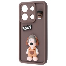 Чохол Pretty Things Case Xiaomi Redmi Note 13 4G brown/baby