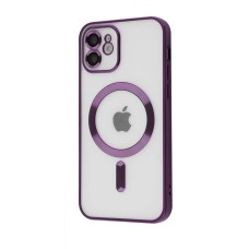 Чохол Metal Matte Case with Magnetic Ring iPhone 12 deep purple