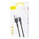 Кабель Baseus Cafule Lightning Cable 2A (3m) gray/black