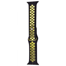Ремінець Apple Watch Sport Nike+ 42/44/45/49 mm black/yellow