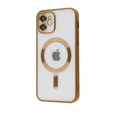 Чохол Metal Matte Case with Magnetic Ring iPhone 12 gold