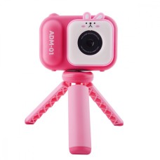 Дитяча фотокамера S11 зі штативом pink