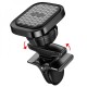 Автомобільний тримач Hoco S49 Fuerte Air Outlet Magnetic black