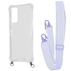 Чохол WAVE Clear Case with Strap Xiaomi Redmi Note 11 Pro/Redmi Note 12 Pro 4G light purple
