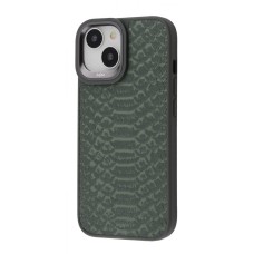 Чохол Kajsa Snake Pattern iPhone 15 olive