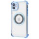 Чохол Glossy Case with Magnetic Ring iPhone 12 sierra blue