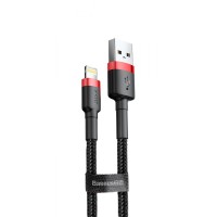 Кабель Baseus Cafule Lightning 2.4A (0.5m) red/black