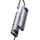 USB-Хаб Baseus Metal Gleam Series 8-in-1 Type-C. gray