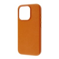 Чохол WAVE Premium Leather Edition Case with Magnetic Ring iPhone 15 Pro orange
