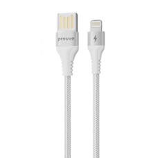 Кабель Proove Double Way Weft Lightning 2.4A (1m) white