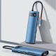 USB-Хаб Baseus Metal Gleam Series 8-in-1 Type-C. gray