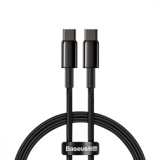 Кабель Baseus Tungsten Gold Type-C to Type-C 100W (1m) black
