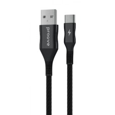 Кабель Proove Braided Scout Type-C 2.4A (1m) black