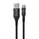 Кабель Proove Braided Scout Type-C 2.4A (1m) black