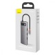 USB-Хаб Baseus Metal Gleam Series 8-in-1 Type-C. gray