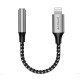 Перехідник AUX Proove SoundMesh Lightning to 3.5mm gray