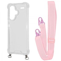 Чохол WAVE Clear Case with Strap Xiaomi Redmi Note 13 Pro+ pink sand