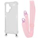 Чохол WAVE Clear Case with Strap Xiaomi Redmi Note 13 Pro+ pink sand